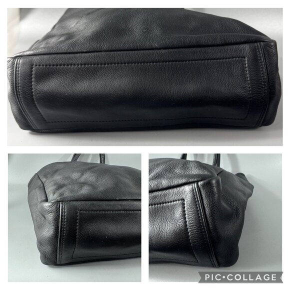 ILI New York Toronto Black Leather Large Tote Bag - Picture 14 of 14